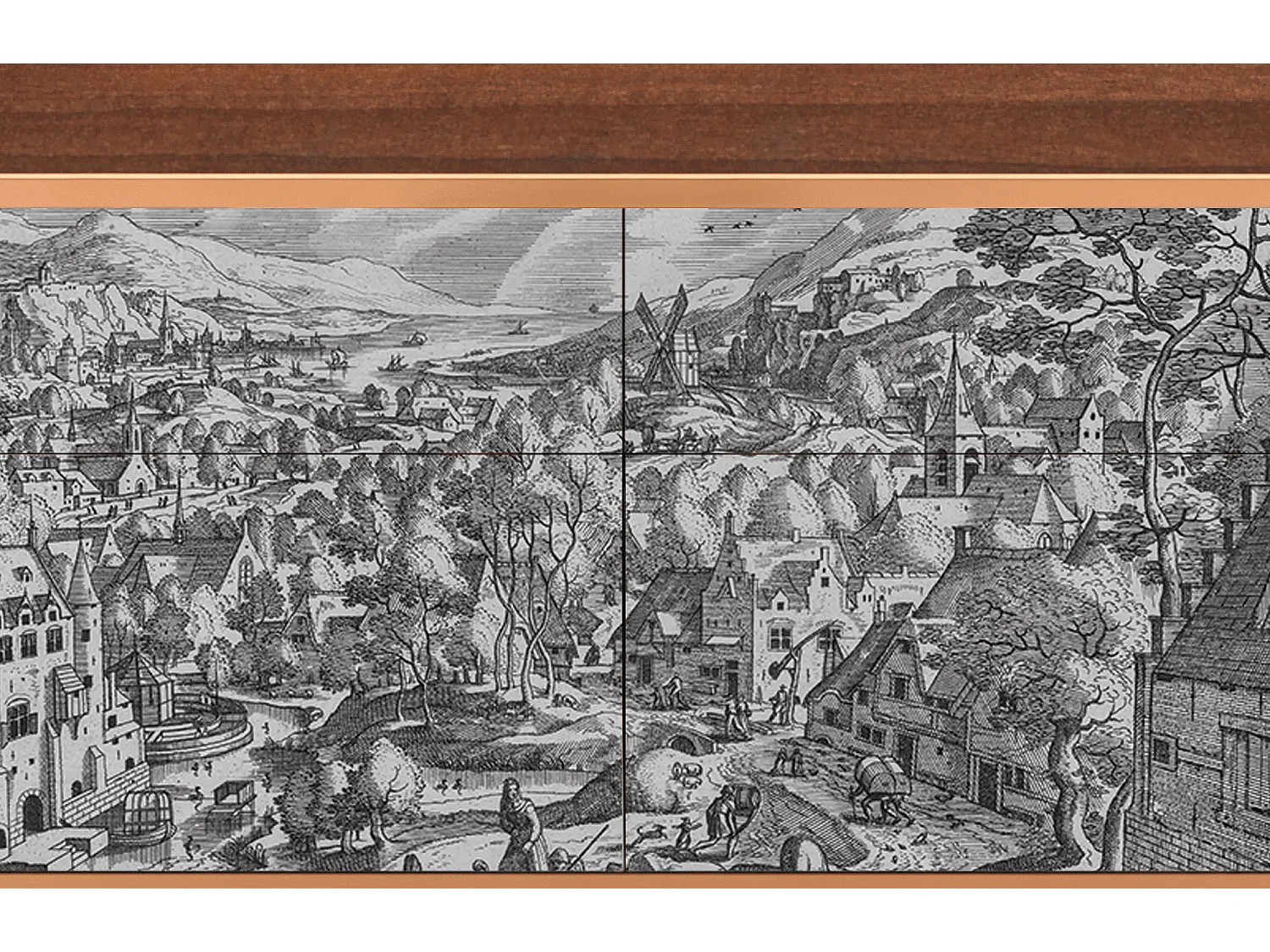 Aparador - 115x85x48 cm - BS4 - Bird Dropping, Nogal