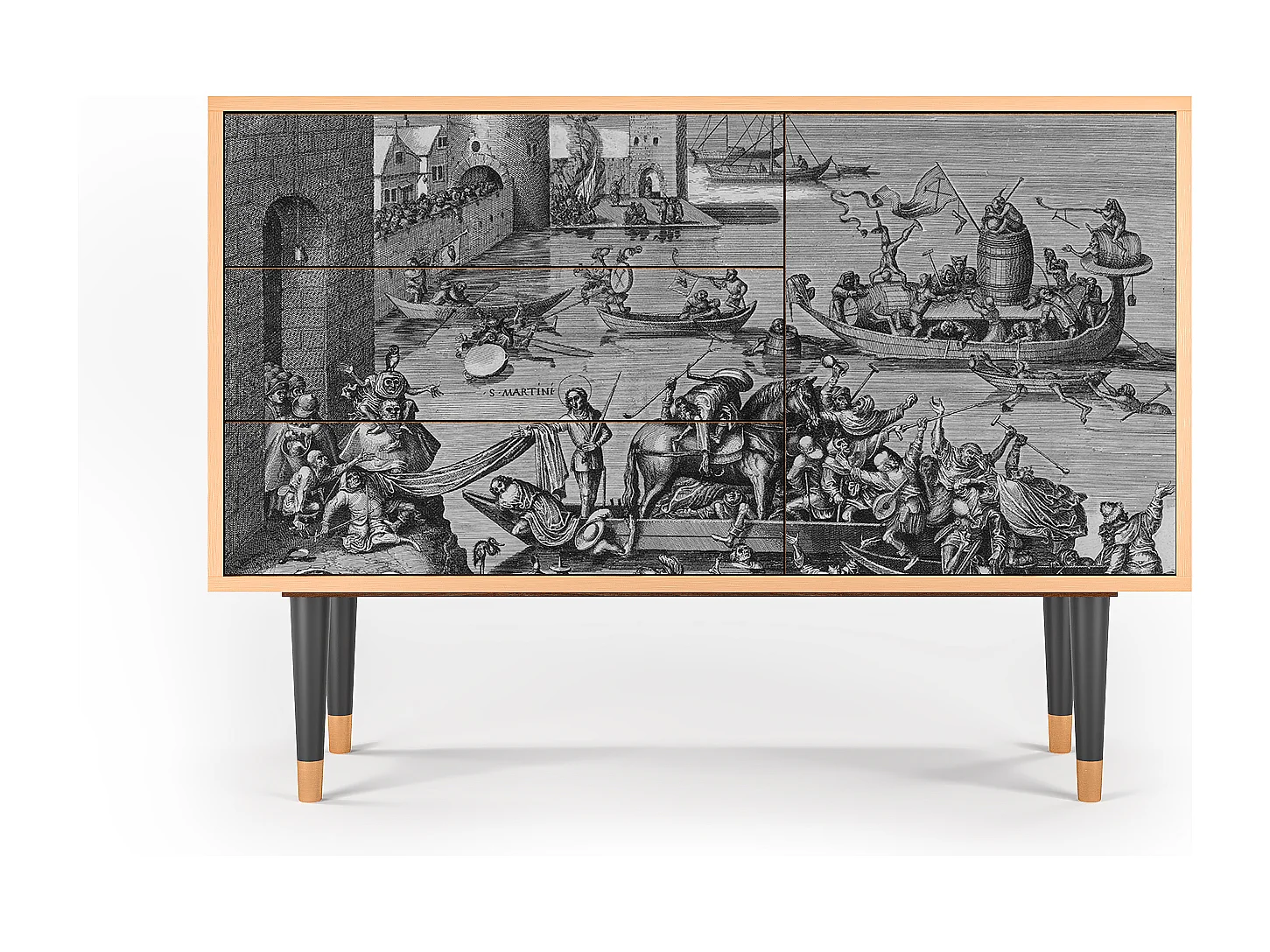 Buffet - 115х84х41 cm - S3 - Saint Martin, Noyer