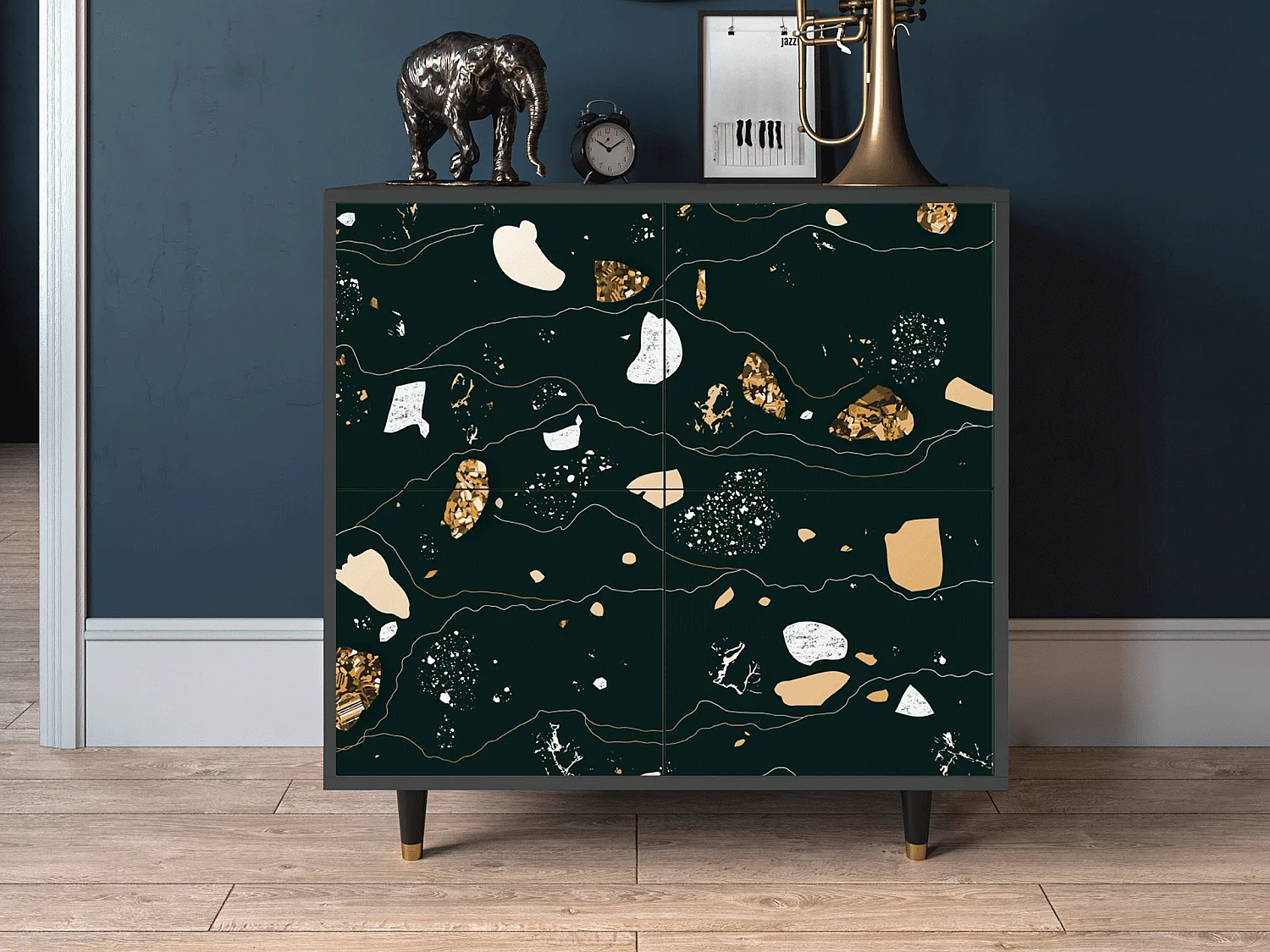 Sideboard - 94x96x48 cm - BS3 - Space Rocks, Anthrazit