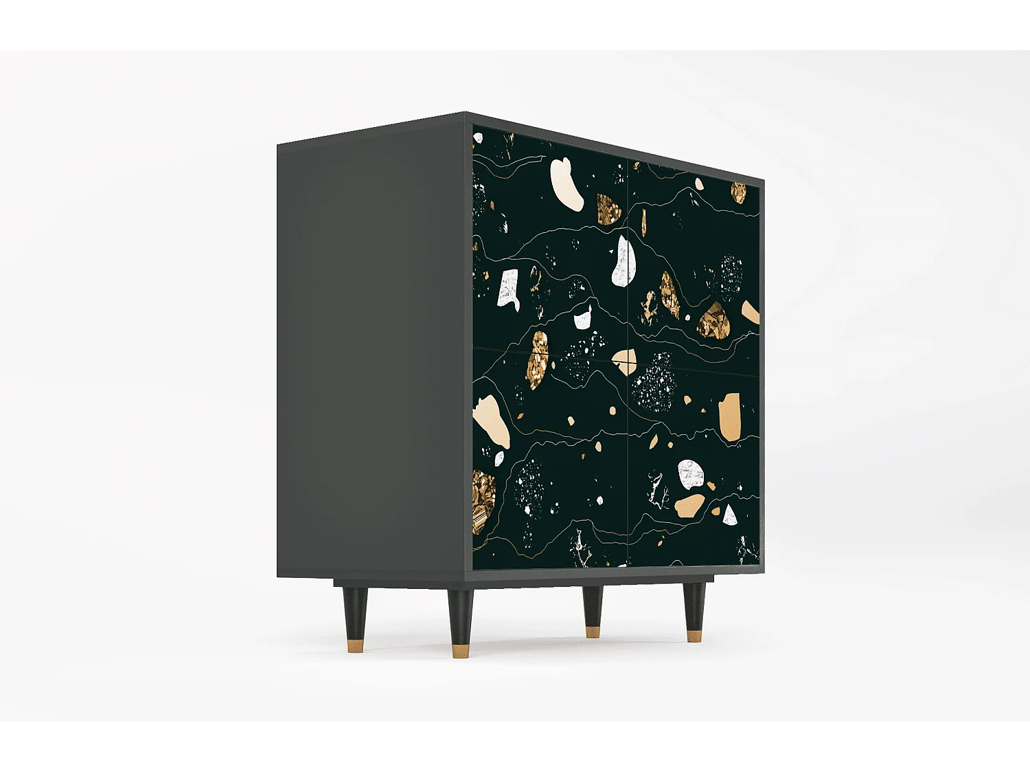 Sideboard - 94x96x48 cm - BS3 - Space Rocks, Anthrazit