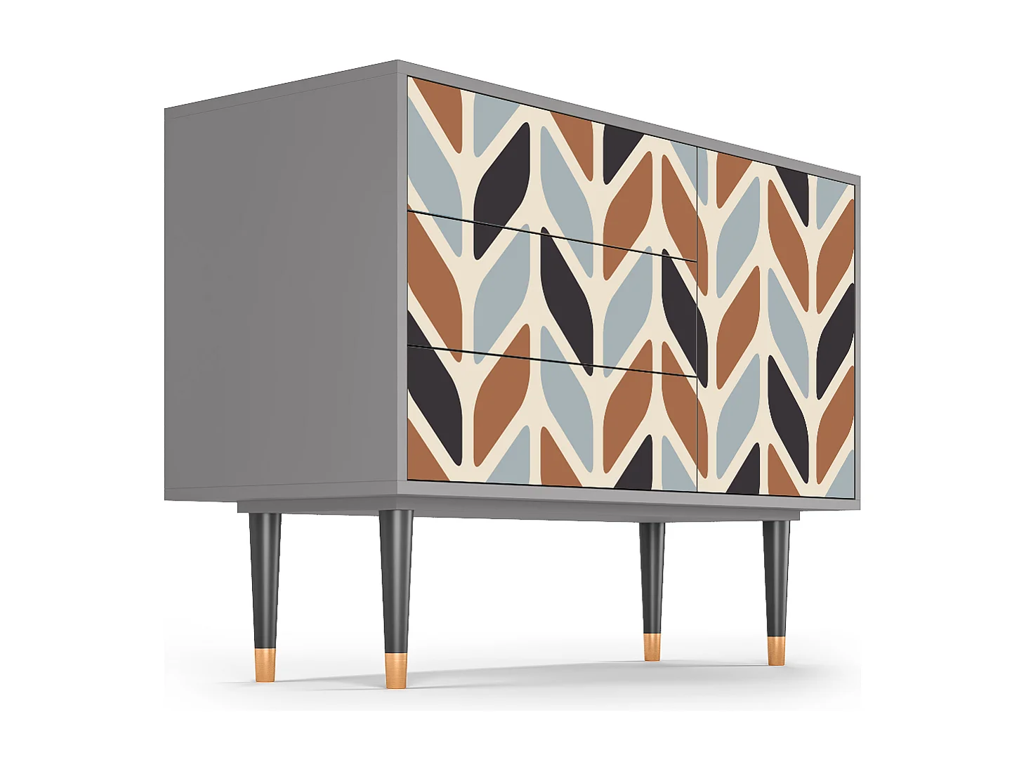 Dressoir - 115х84х41 cm - S3 - Beige Laure, Grijs