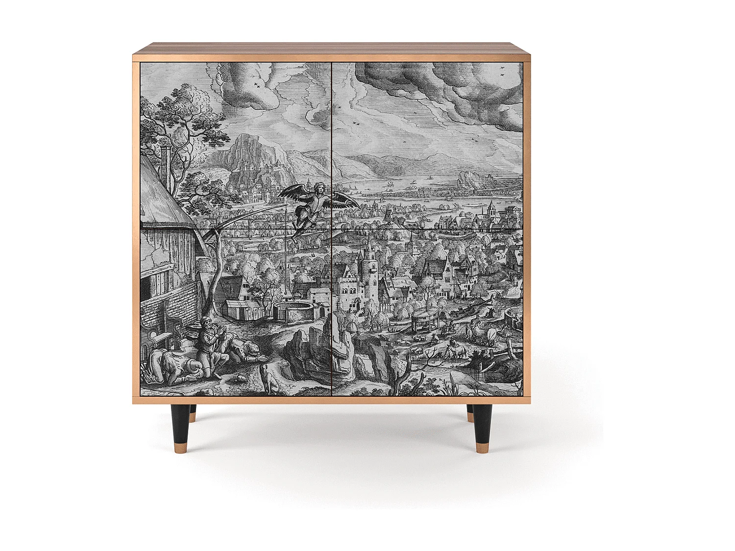 Buffet - 94x96x48 cm - BS3 - Departure, Noyer