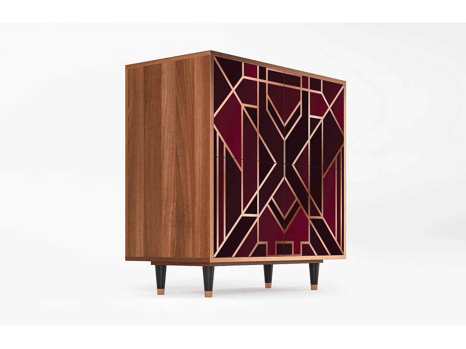 Aparador - 94x96x48 cm - BS3 - Burgundy Jewelery, Nogueira