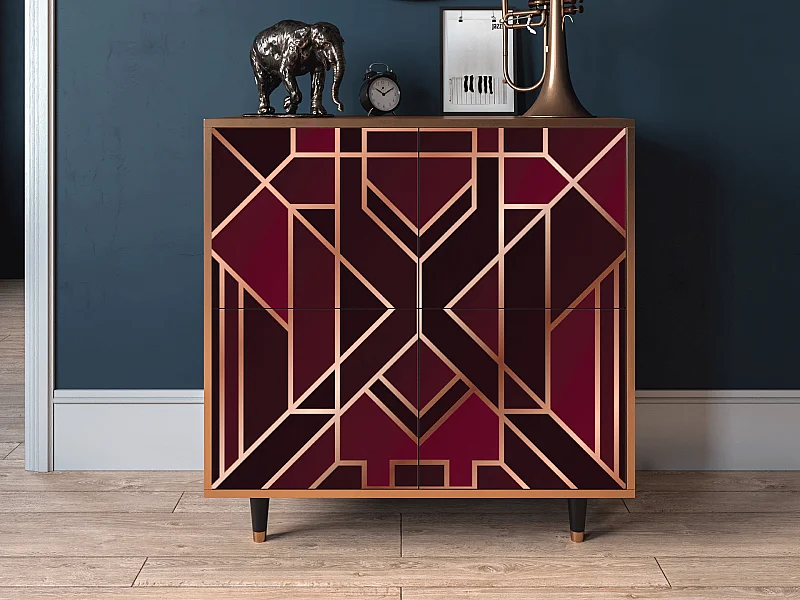 Buffet - 94x96x48 cm - BS3 - Burgundy Jewelery, Noyer