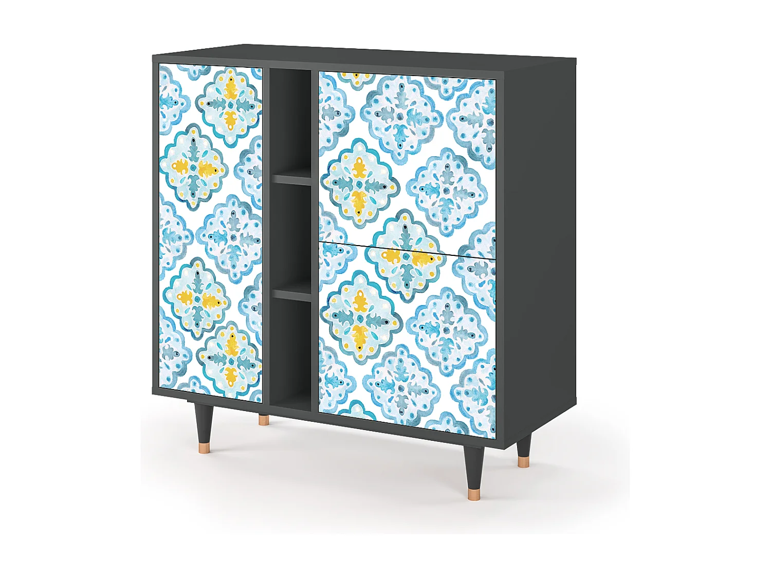 Sideboard - 94х96х41 cm - BS5 - Portugese tiles, Anthrazit