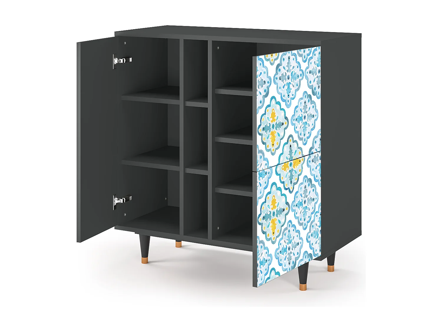 Sideboard - 94х96х41 cm - BS5 - Portugese tiles, Anthrazit