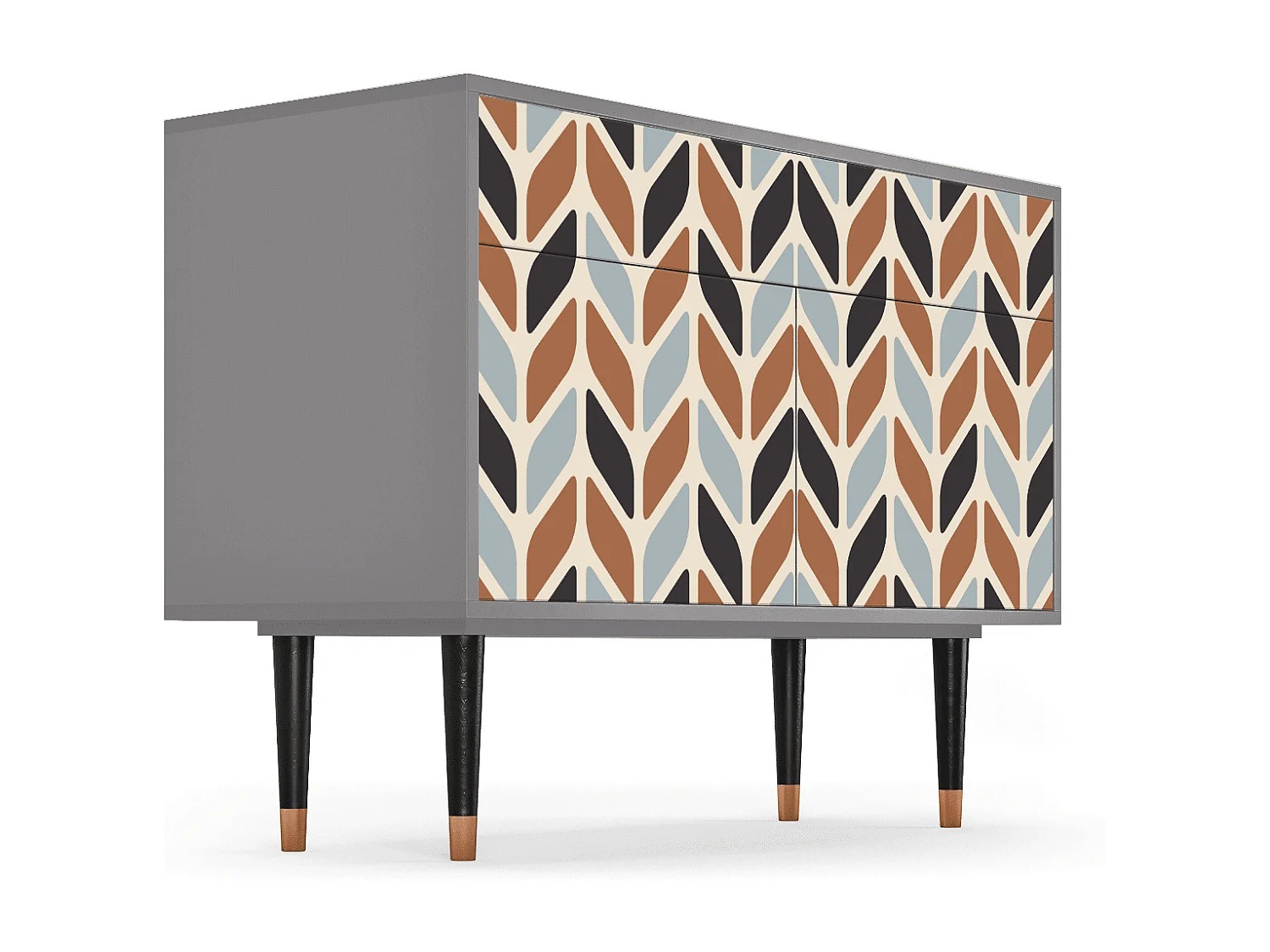 Buffet - 115x85x48 cm - BS4 - Beige Laure, Gris