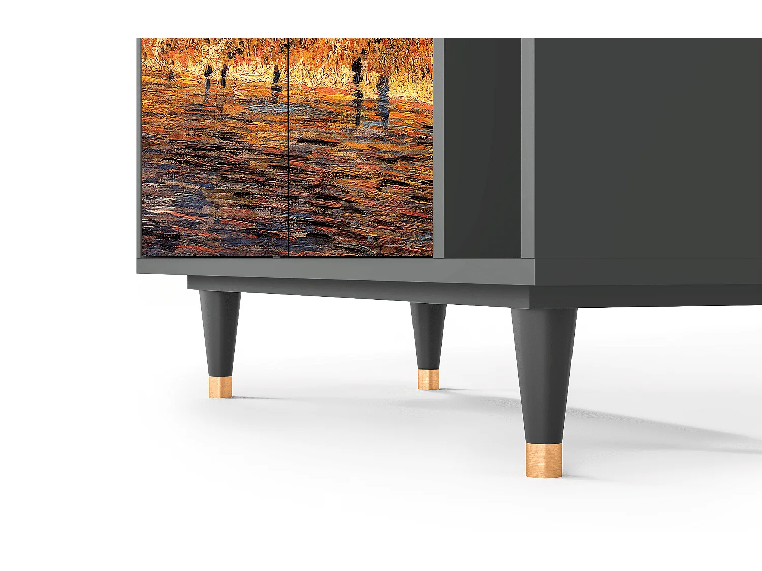 Kredens - 96х110х41 cm - BS6 - The Banks, Antracyt