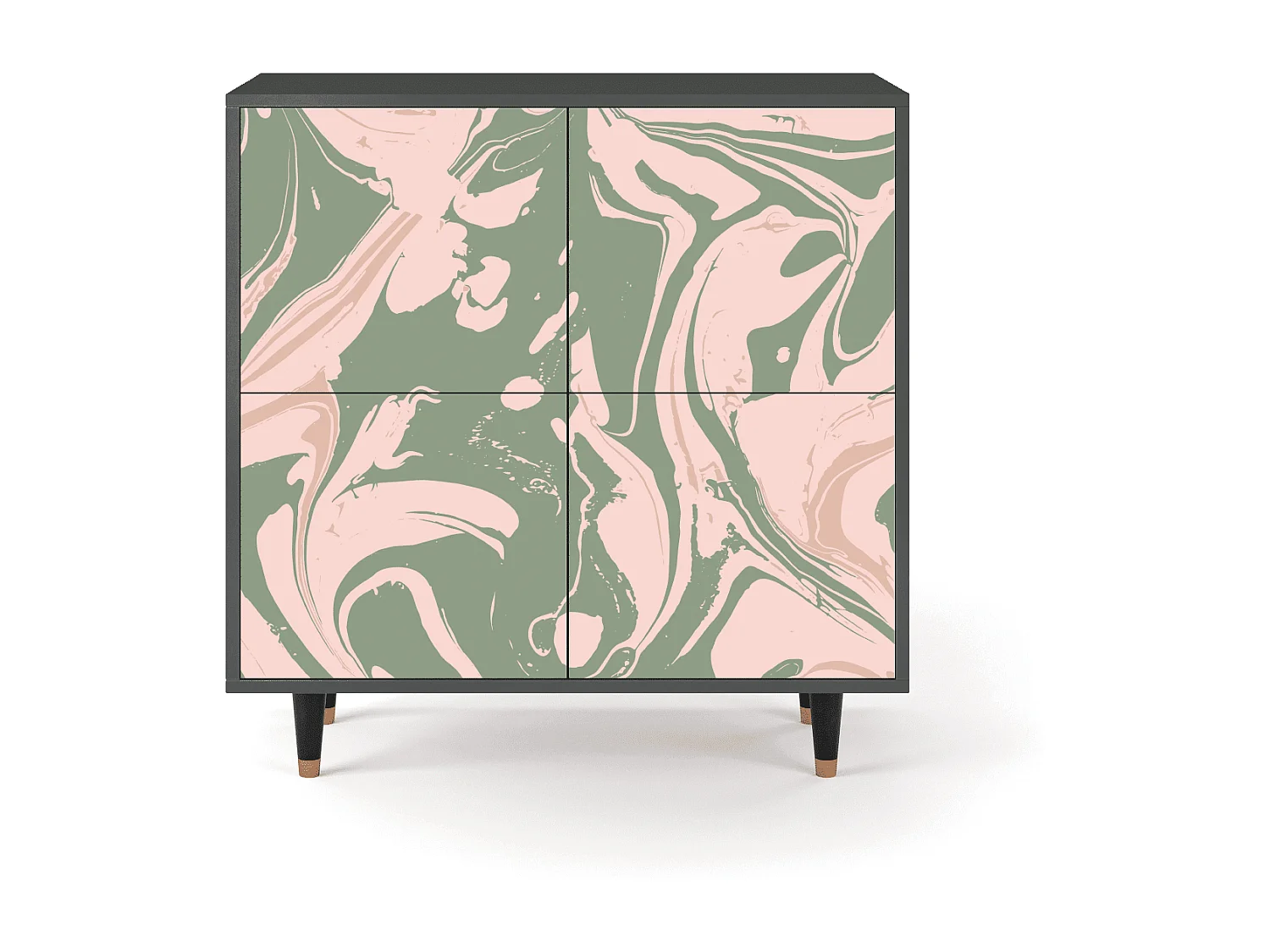 Buffet - 94x96x48 cm - BS3 - Aquarelle, Anthracite