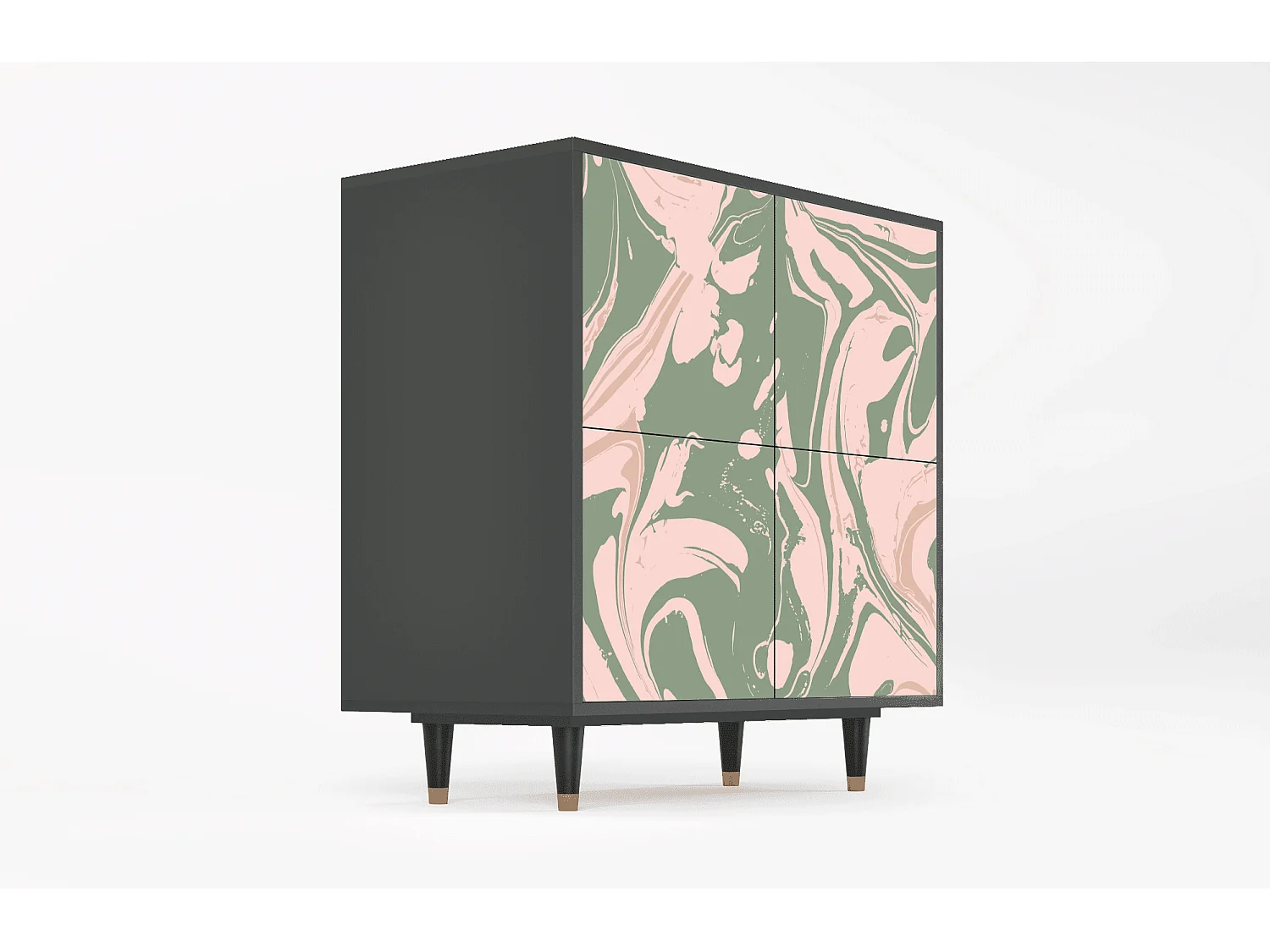 Buffet - 94x96x48 cm - BS3 - Aquarelle, Anthracite