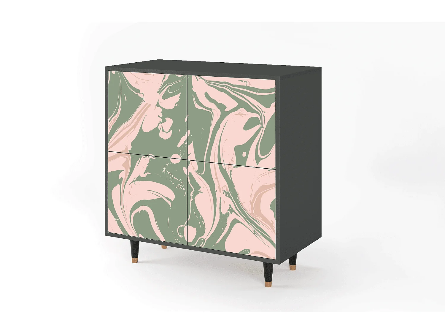 Buffet - 94x96x48 cm - BS3 - Aquarelle, Anthracite