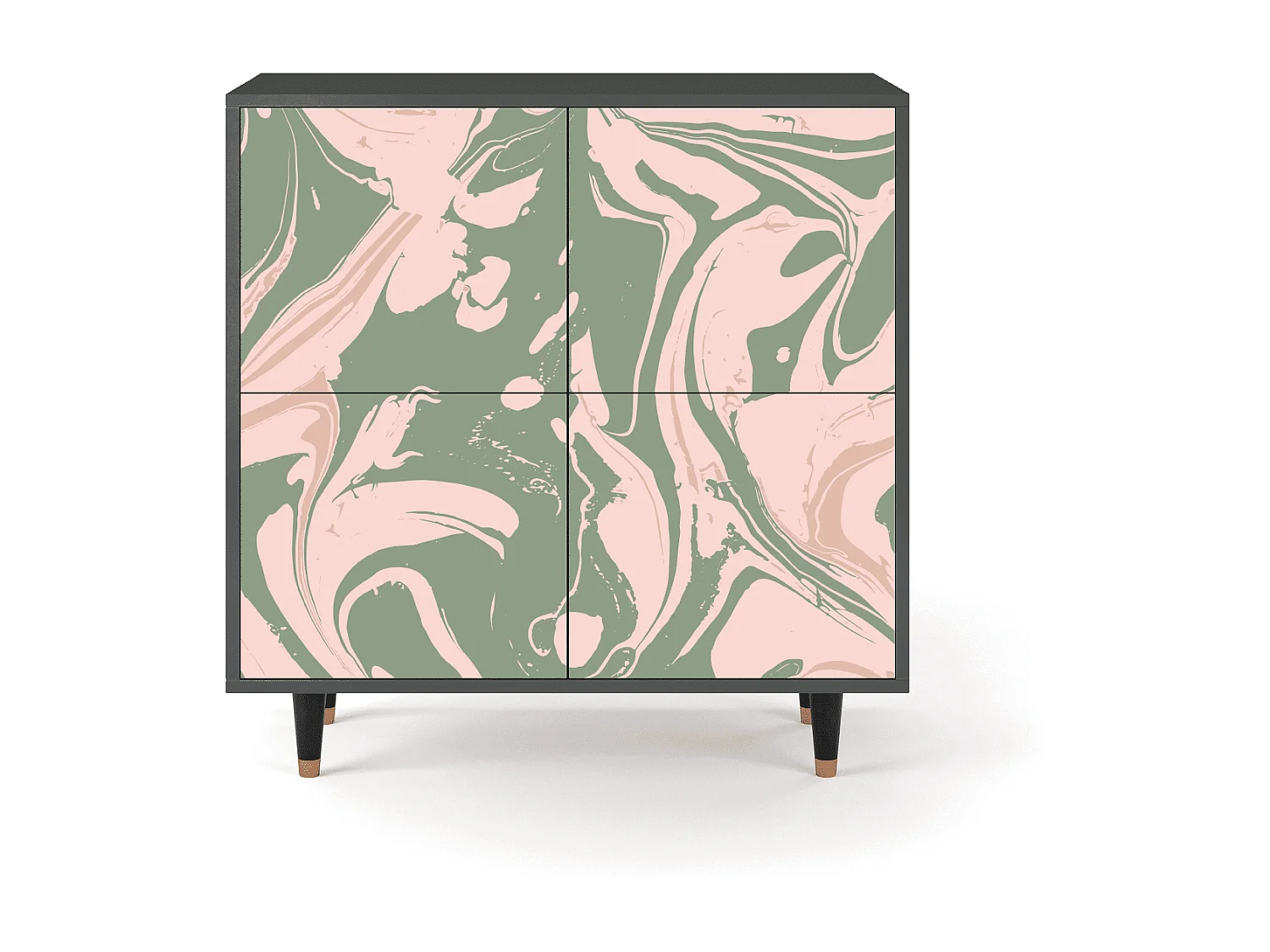 Buffet - 94x96x48 cm - BS3 - Aquarelle, Anthracite