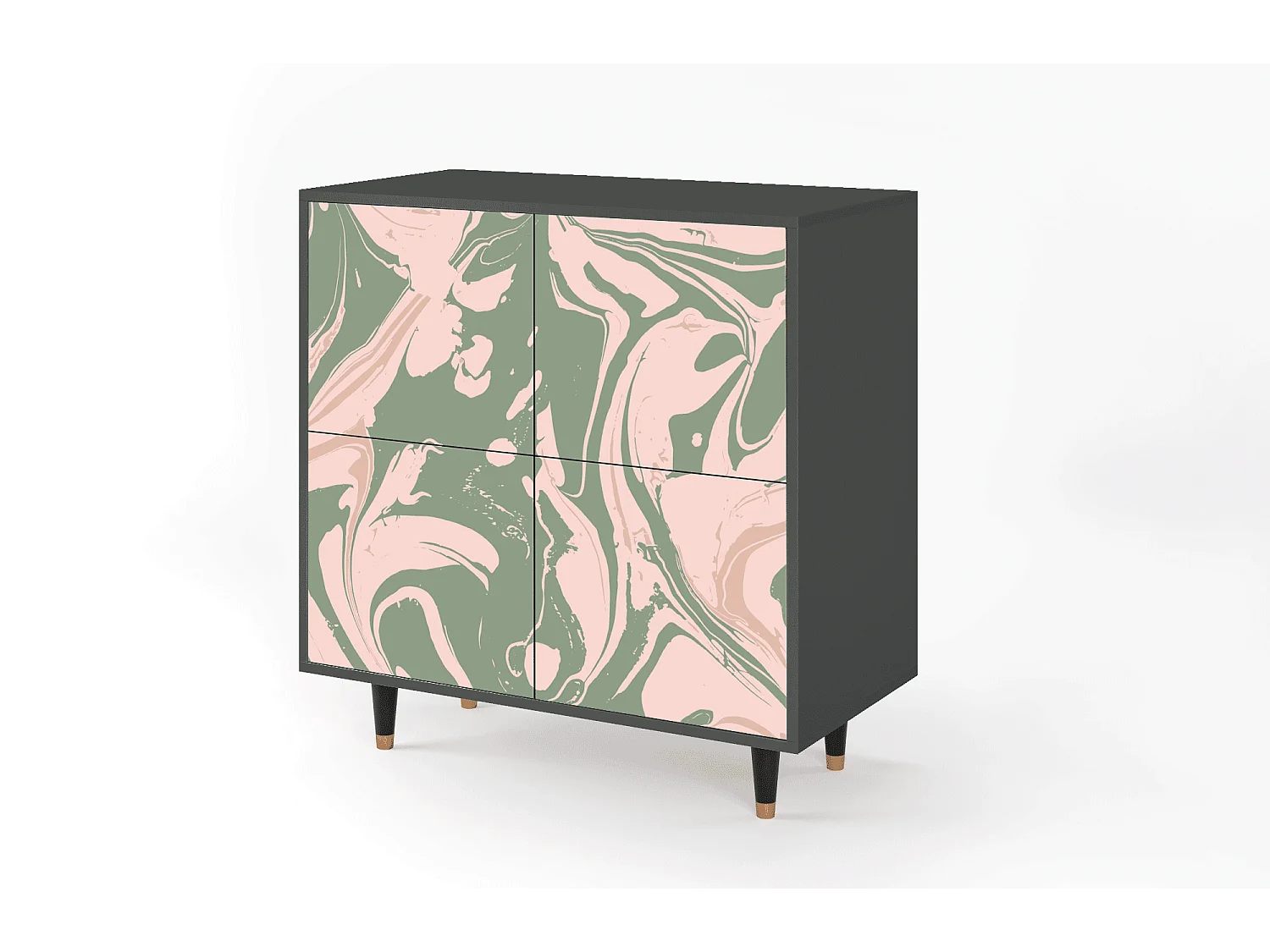 Buffet - 94x96x48 cm - BS3 - Aquarelle, Anthracite