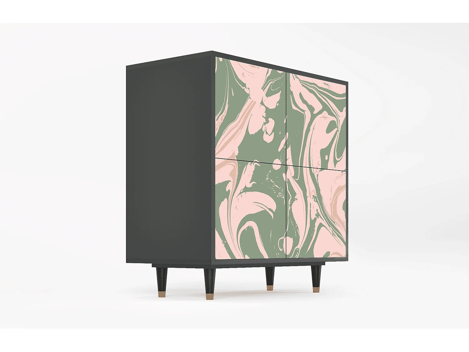 Buffet - 94x96x48 cm - BS3 - Aquarelle, Anthracite