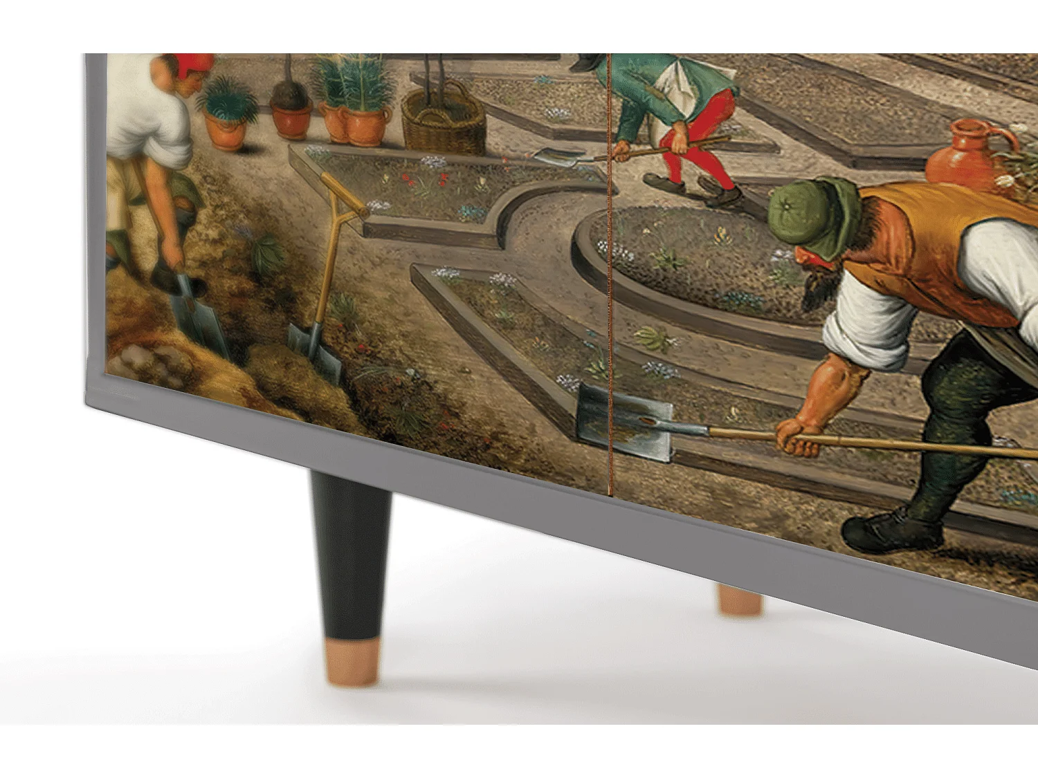 Aparador - 94x96x48 cm - BS3 - The Younger - Spring, Cinza