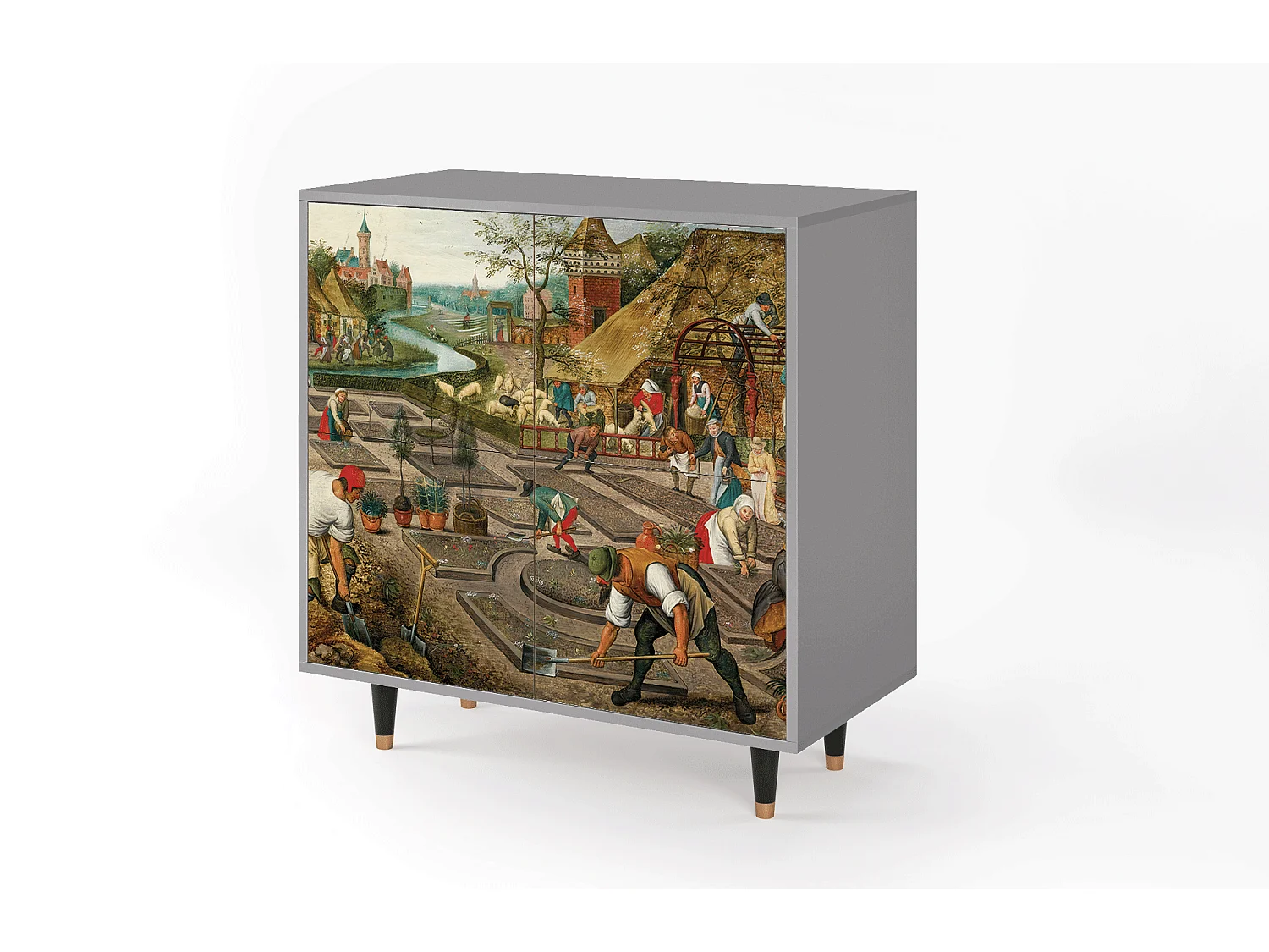 Credenza - 94x96x48 cm - BS3 - The Younger - Spring, Grigio