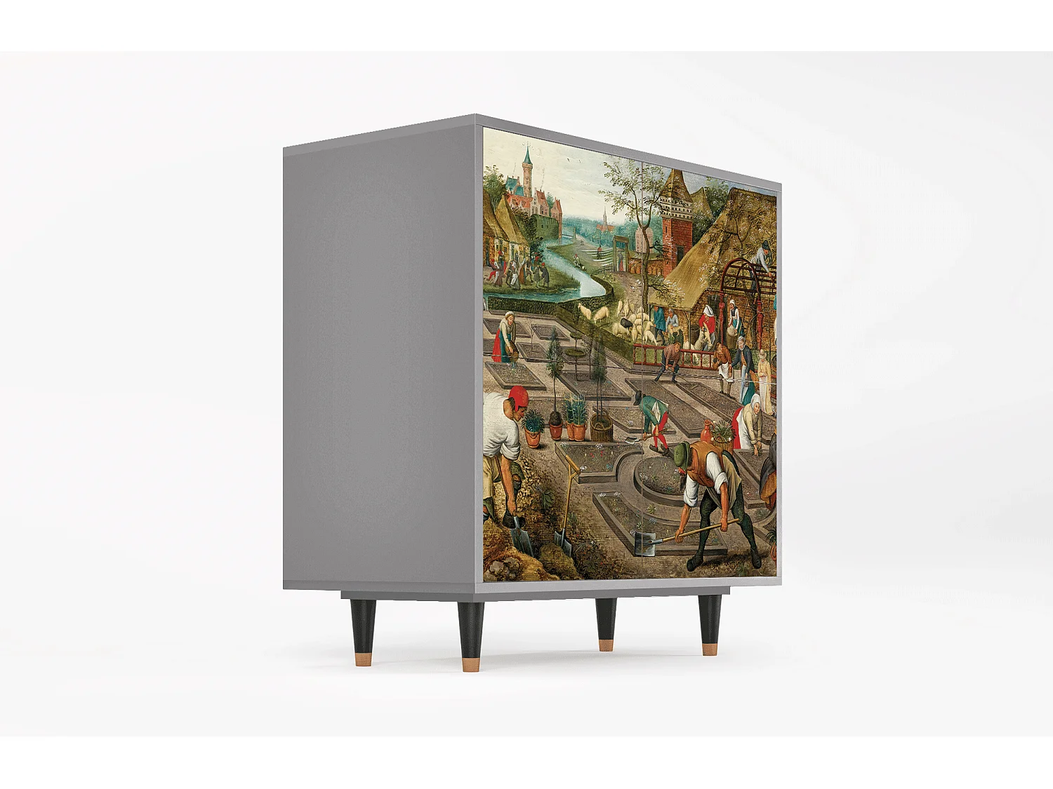 Credenza - 94x96x48 cm - BS3 - The Younger - Spring, Grigio