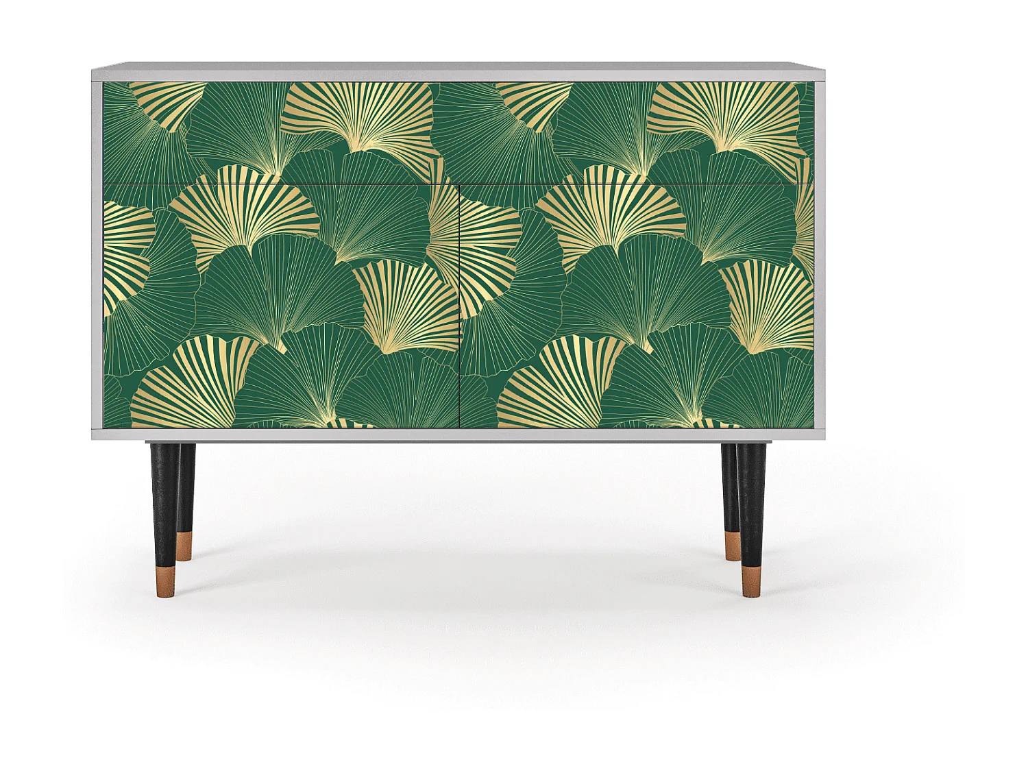 Dressoir - 115x85x48 cm - BS4 - Gold Ginkgo, Grijs