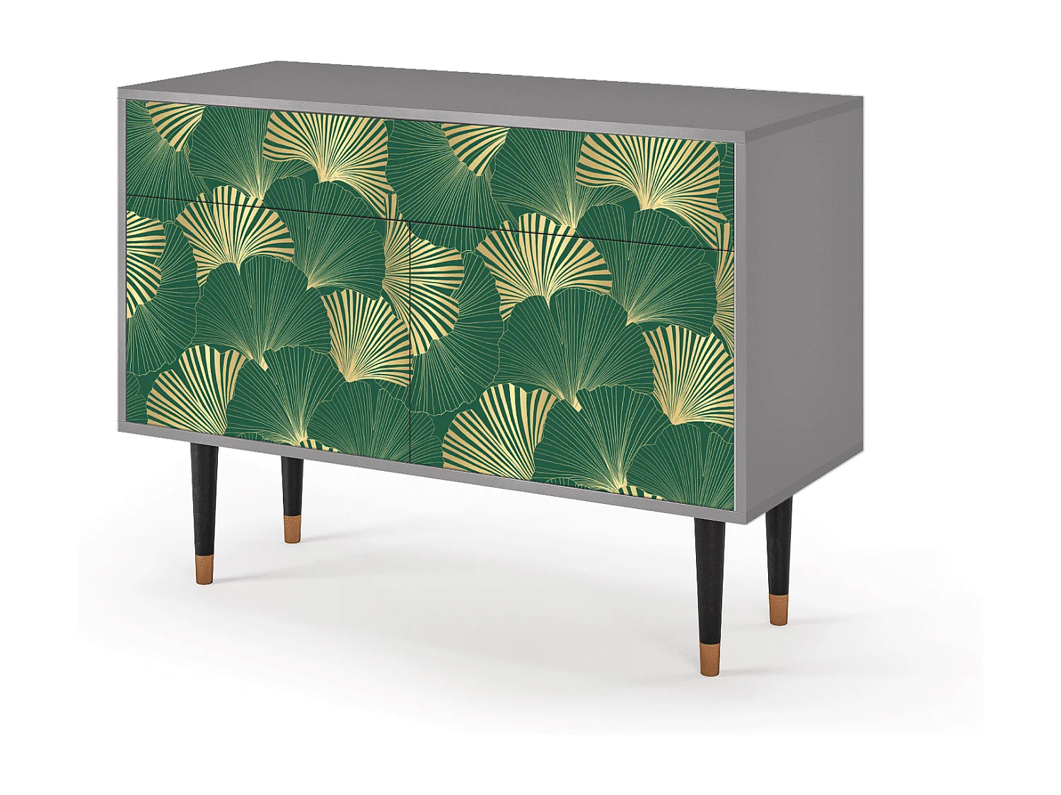 Dressoir - 115x85x48 cm - BS4 - Gold Ginkgo, Grijs