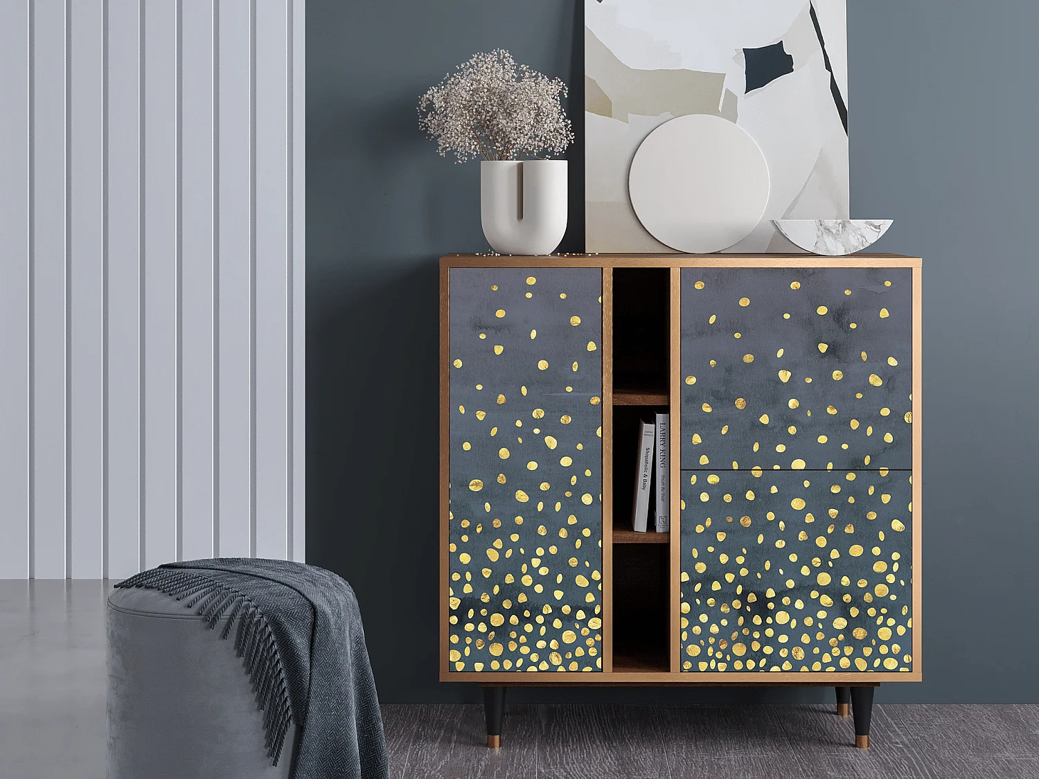 Buffet - 94х96х41 cm - BS5 - Foggy Lights, Noyer