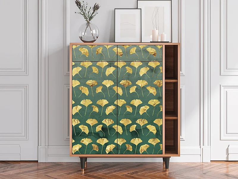 Aparador - 96х110х41 cm - BS6 - Gingko leaves, Nogal