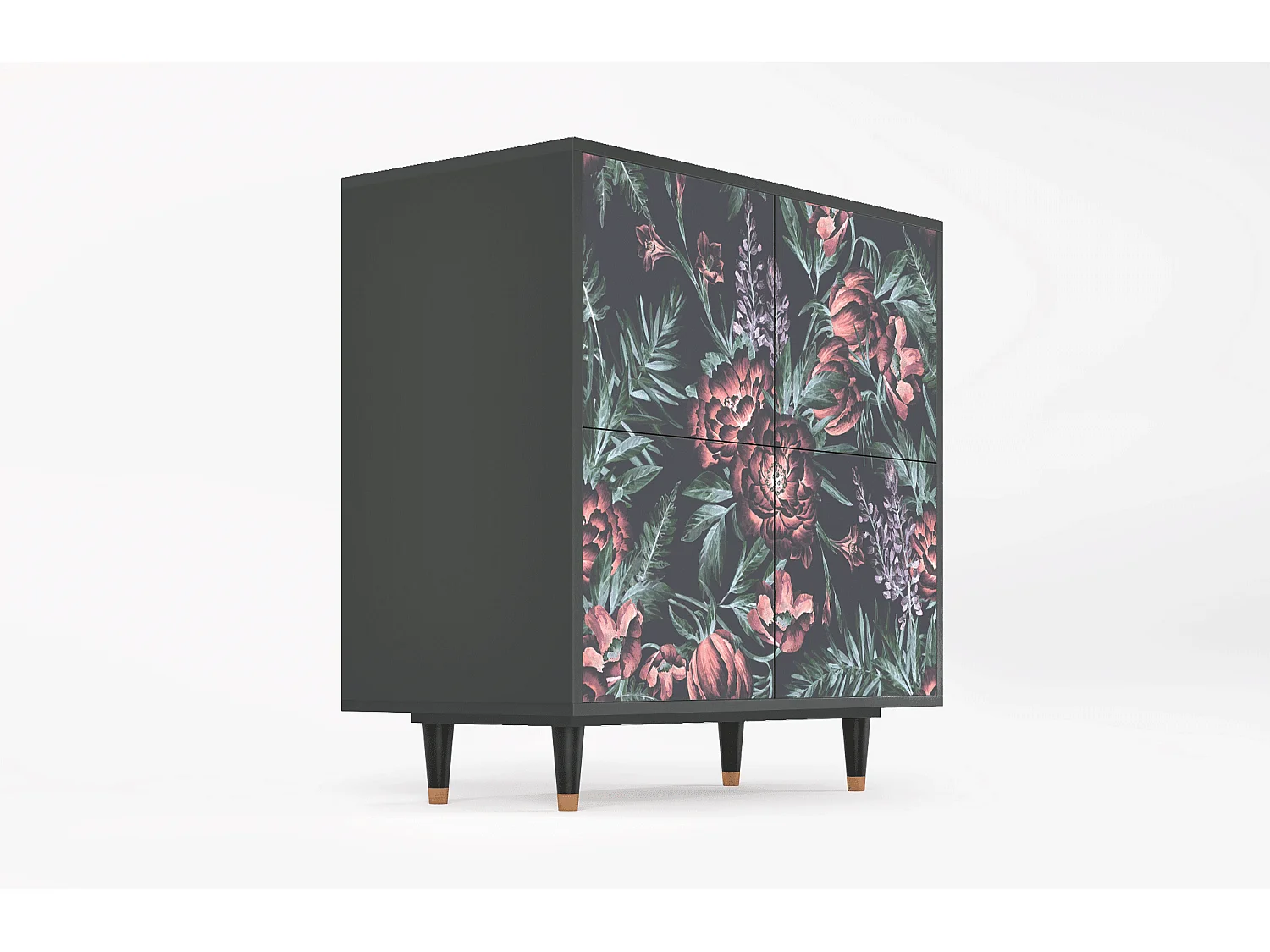 Credenza - 94x96x48 cm - BS3 - Dark Peonies, Antracite