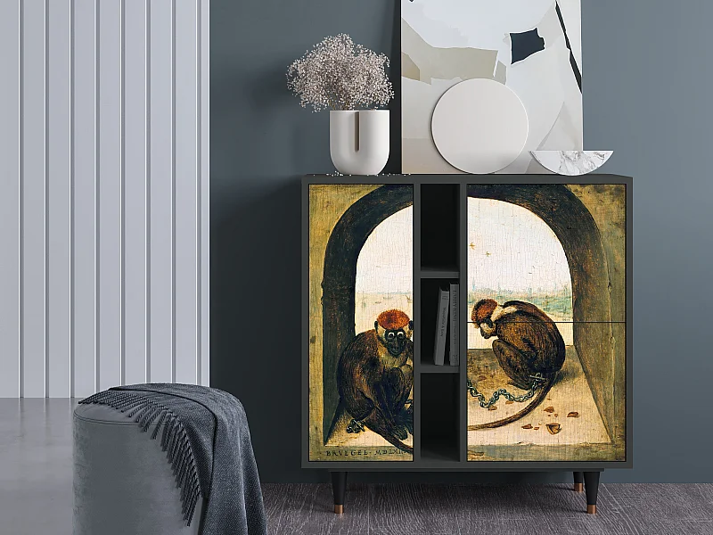 Dressoir - 94х96х41 cm - BS5 - Two Monkeys, Antraciet