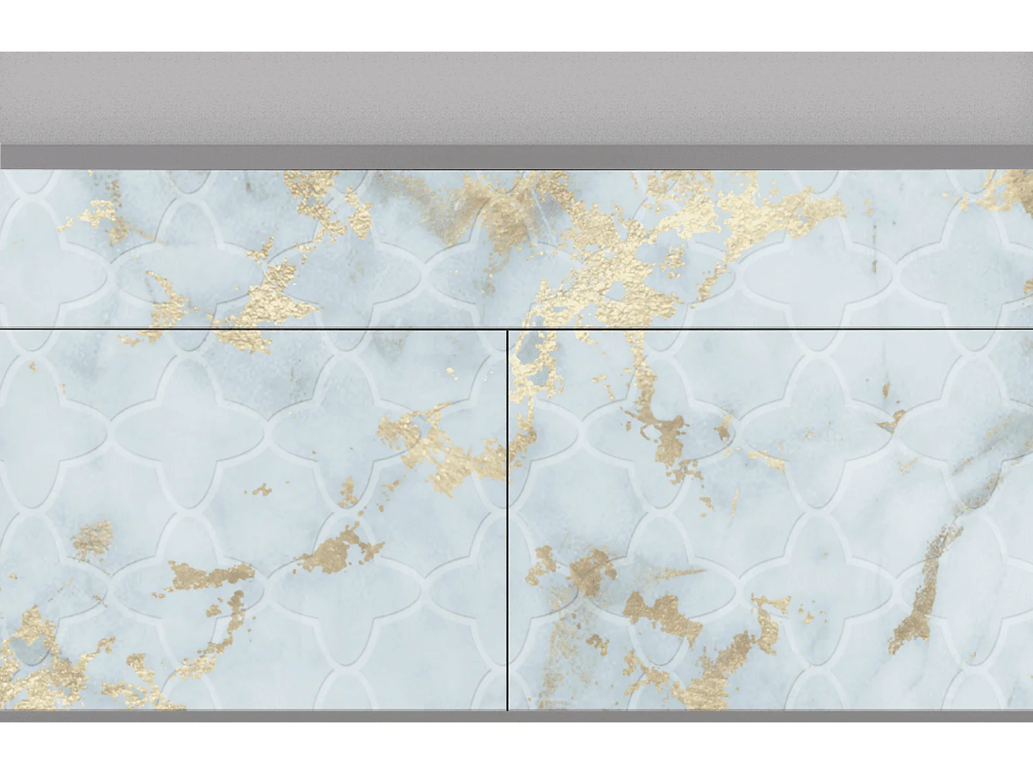 Kredens - 115x85x48 cm - BS4 - Golden Waves, Szary