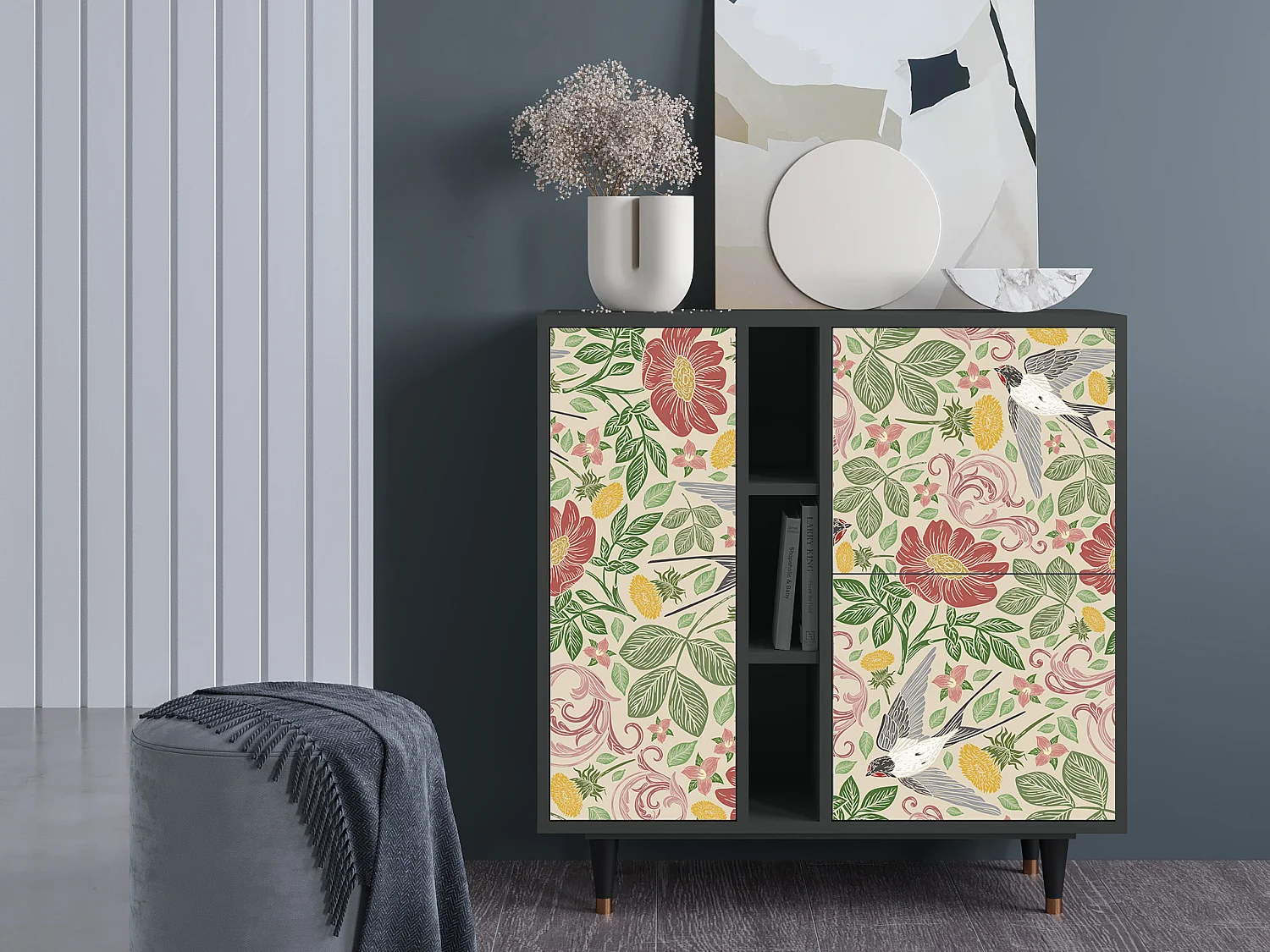 Credenza - 94х96х41 cm - BS5 - Spring Swallow, Antracite
