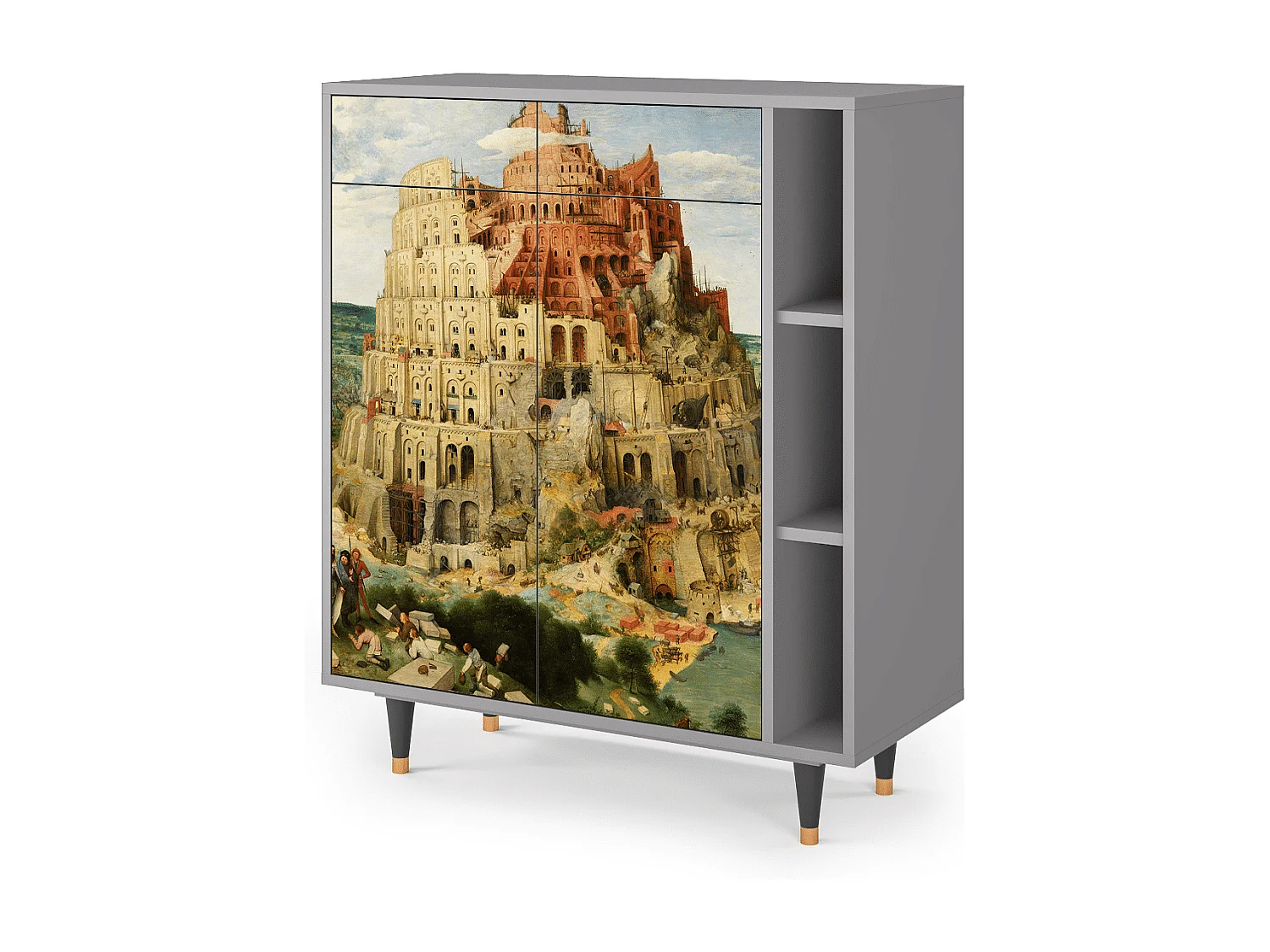 Credenza - 96х110х41 cm - BS6 - Elder The Tower, Grigio