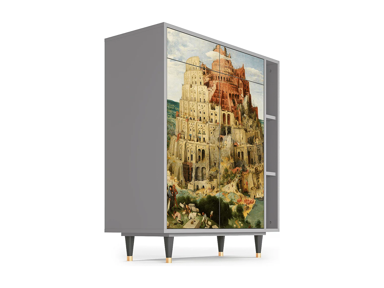 Credenza - 96х110х41 cm - BS6 - Elder The Tower, Grigio
