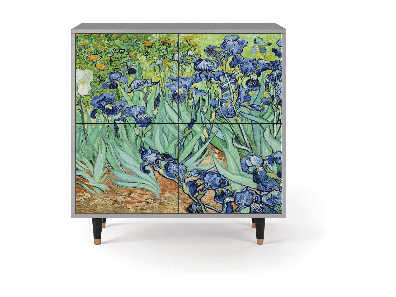 Buffet - 94x96x48 cm - BS3 - Irises , Gris