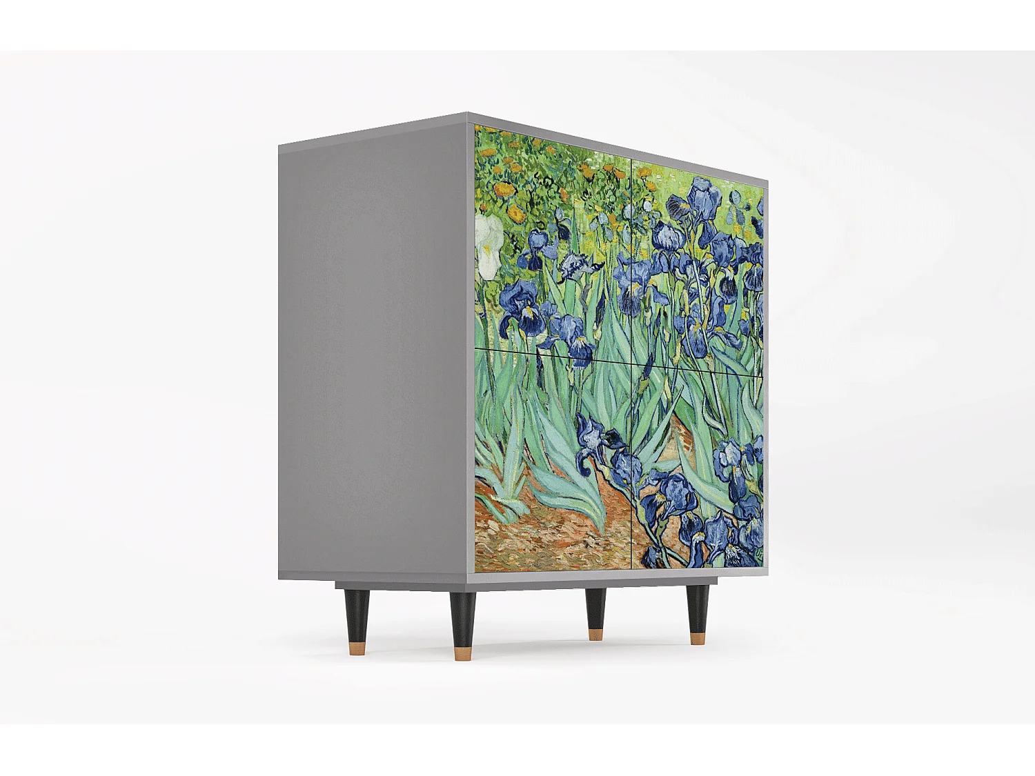 Buffet - 94x96x48 cm - BS3 - Irises , Gris