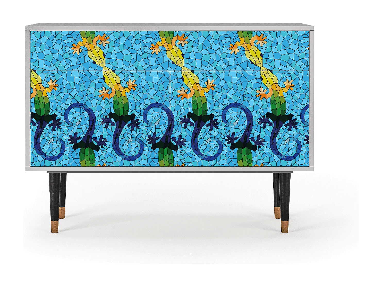 Buffet - 115x85x48 cm - BS4 - Gaudi's Lizard, Gris