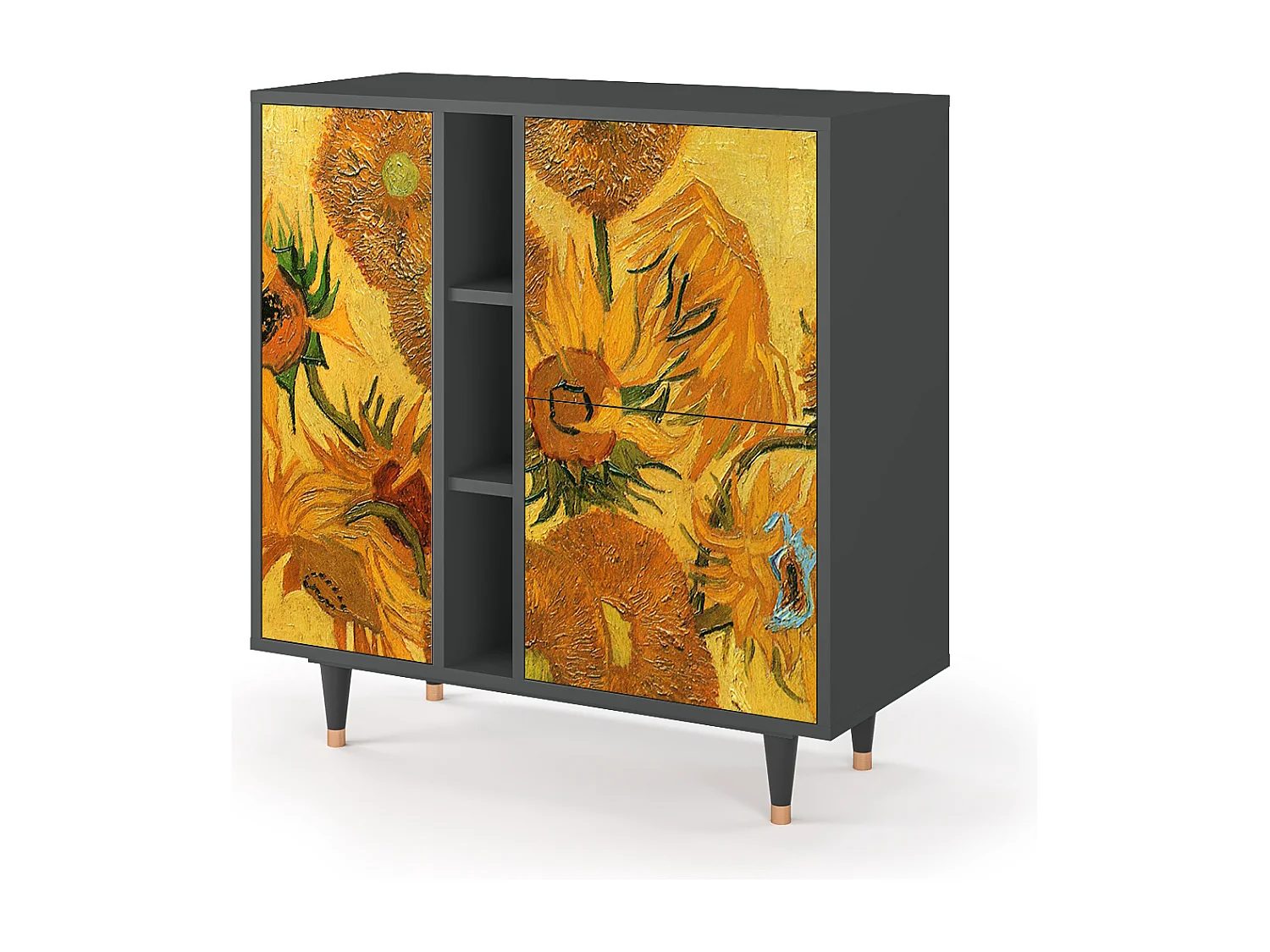 Aparador - 94х96х41 cm - BS5 - Sunflowers, Antracite