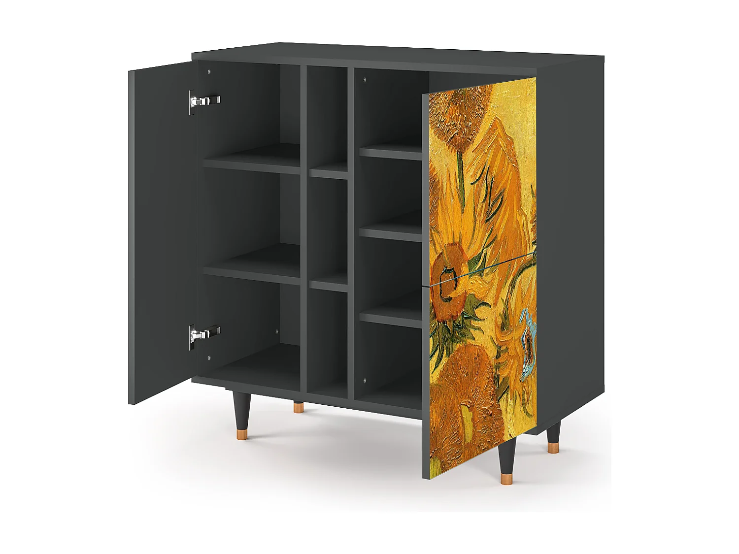 Aparador - 94х96х41 cm - BS5 - Sunflowers, Antracite