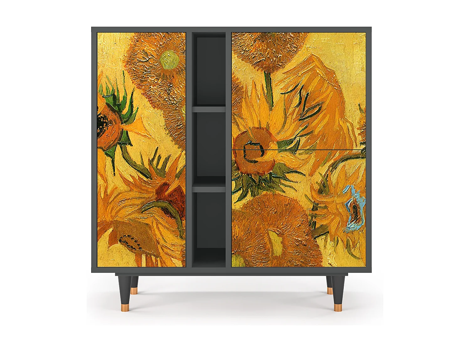 Aparador - 94х96х41 cm - BS5 - Sunflowers, Antracite