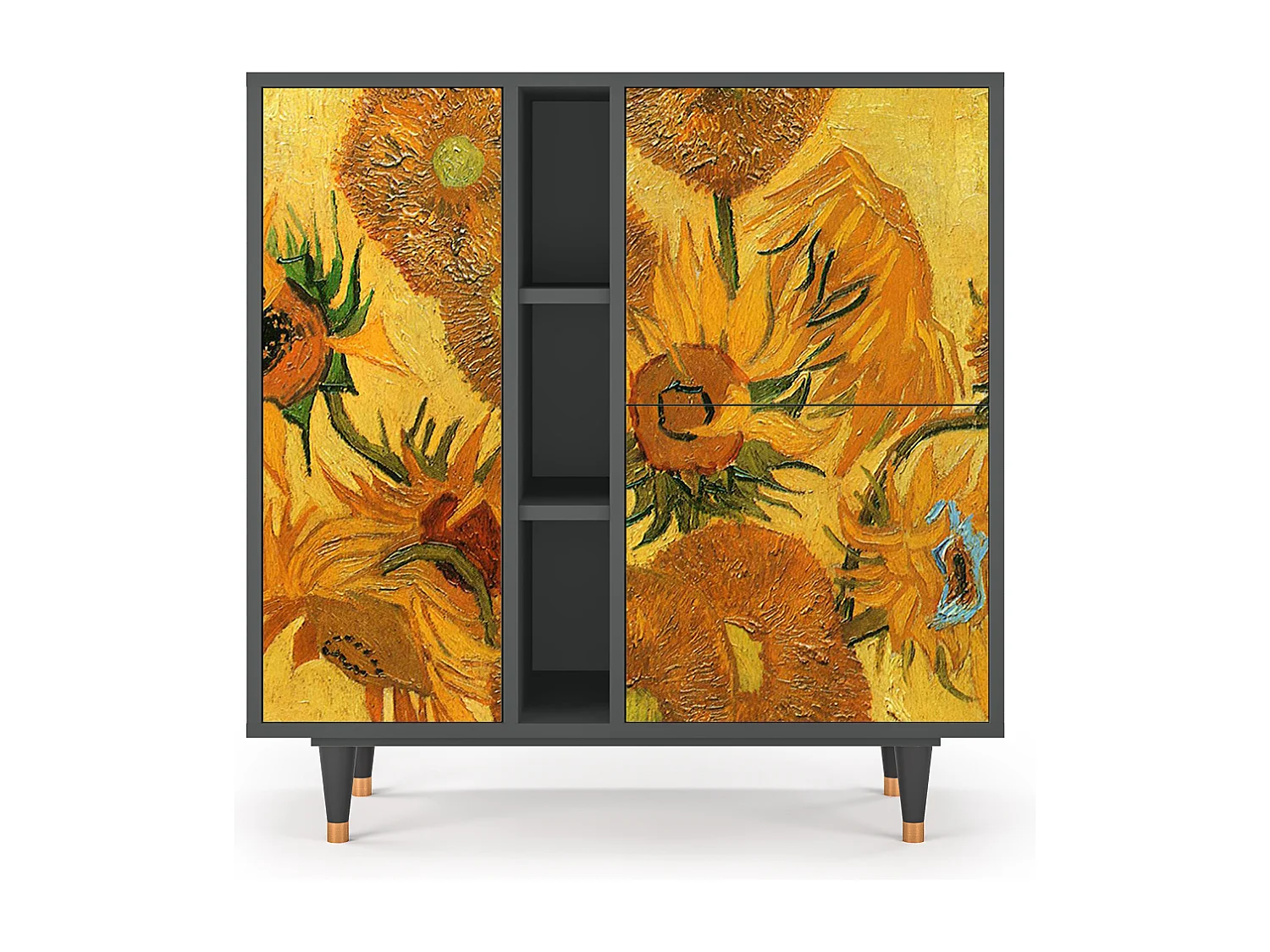 Aparador - 94х96х41 cm - BS5 - Sunflowers, Antracite
