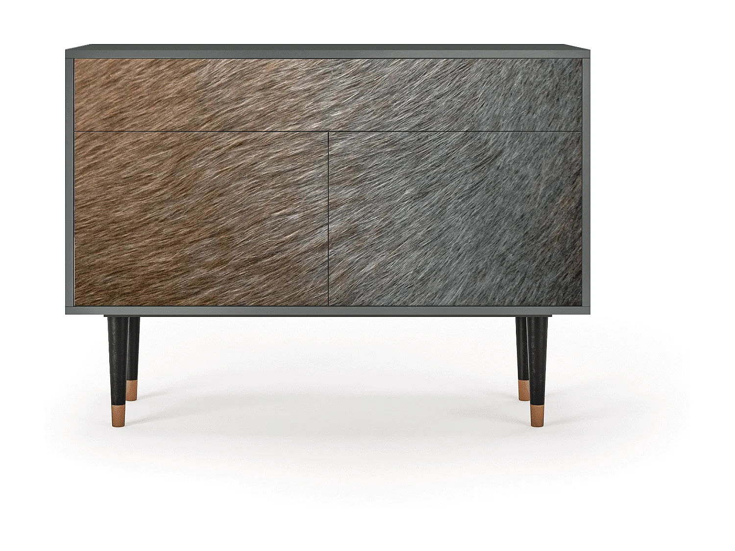Buffet - 115x85x48 cm - BS4 - Peanut Hair, Anthracite