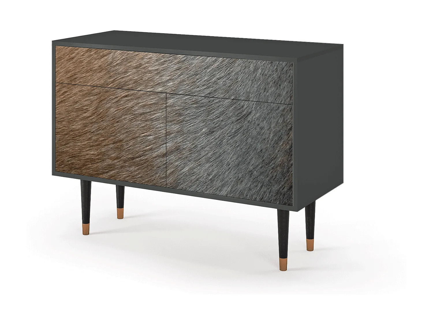Buffet - 115x85x48 cm - BS4 - Peanut Hair, Anthracite