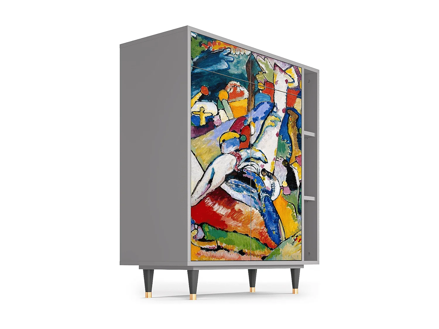 Kredens - 96х110х41 cm - BS6 - Improvisation 26  , Szary