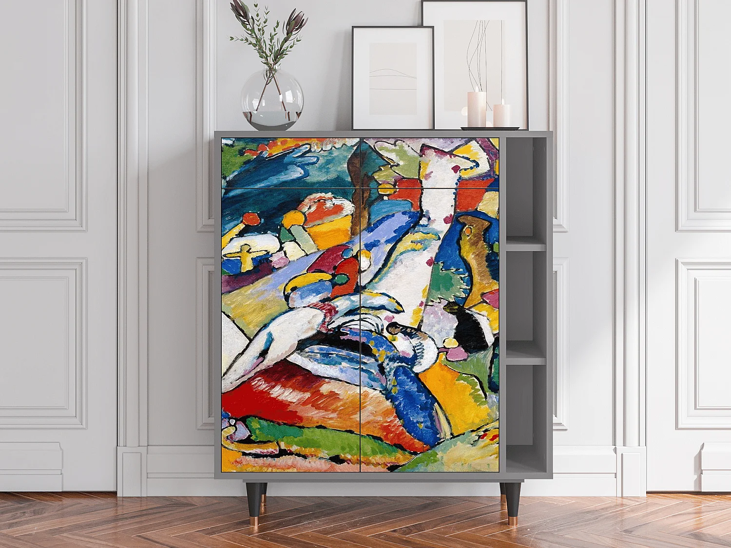 Credenza - 96х110х41 cm - BS6 - Improvisation 26  , Grigio