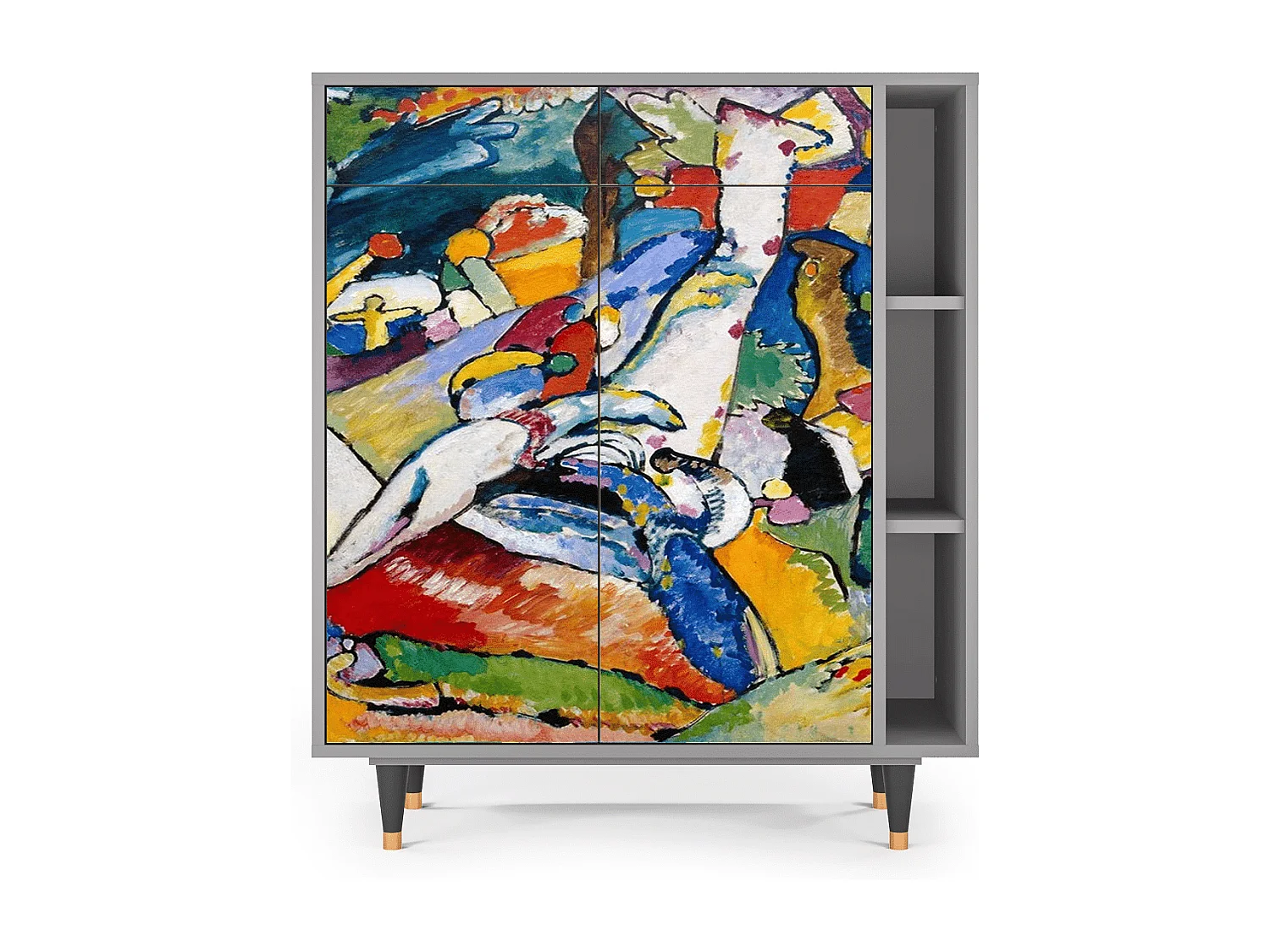 Credenza - 96х110х41 cm - BS6 - Improvisation 26  , Grigio