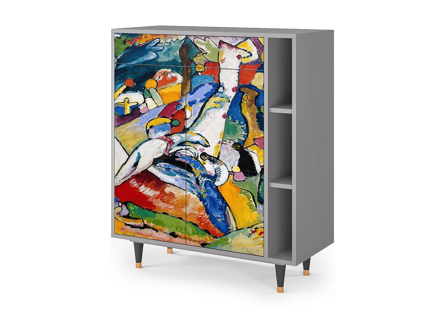 Credenza - 96х110х41 cm - BS6 - Improvisation 26  , Grigio