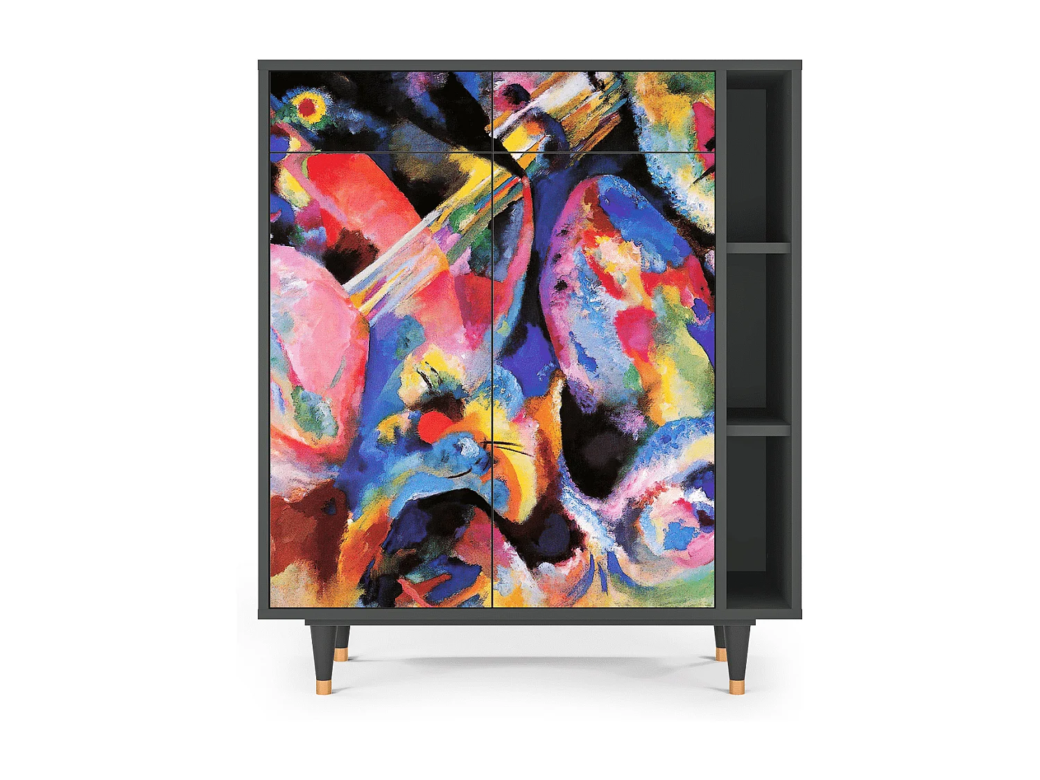 Dressoir - 96х110х41 cm - BS6 - Kandinsky, Antraciet