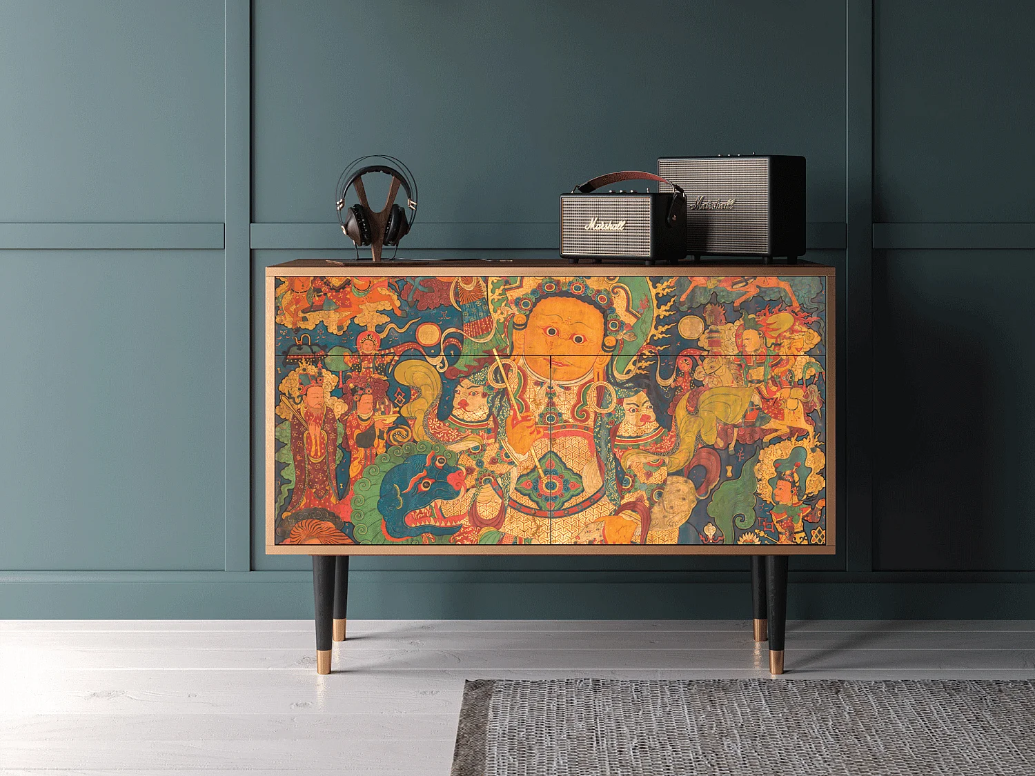 Buffet - 115x85x48 cm - BS4 - God by Vaisravana , Noyer