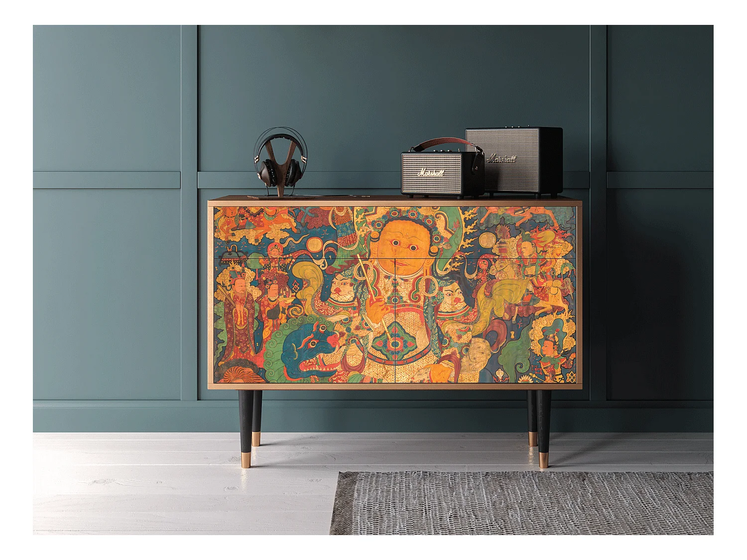 Buffet - 115x85x48 cm - BS4 - God by Vaisravana , Noyer