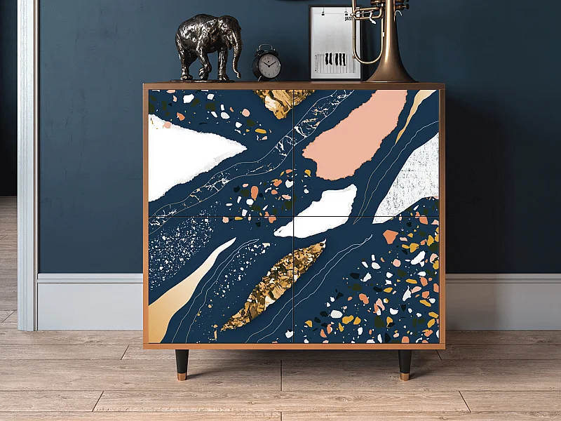 Credenza - 94x96x48 cm - BS3 - Nude Iceberg, Noce