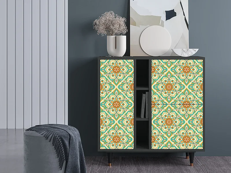 Credenza - 94х96х41 cm - BS5 - Hindu Daisy, Antracite