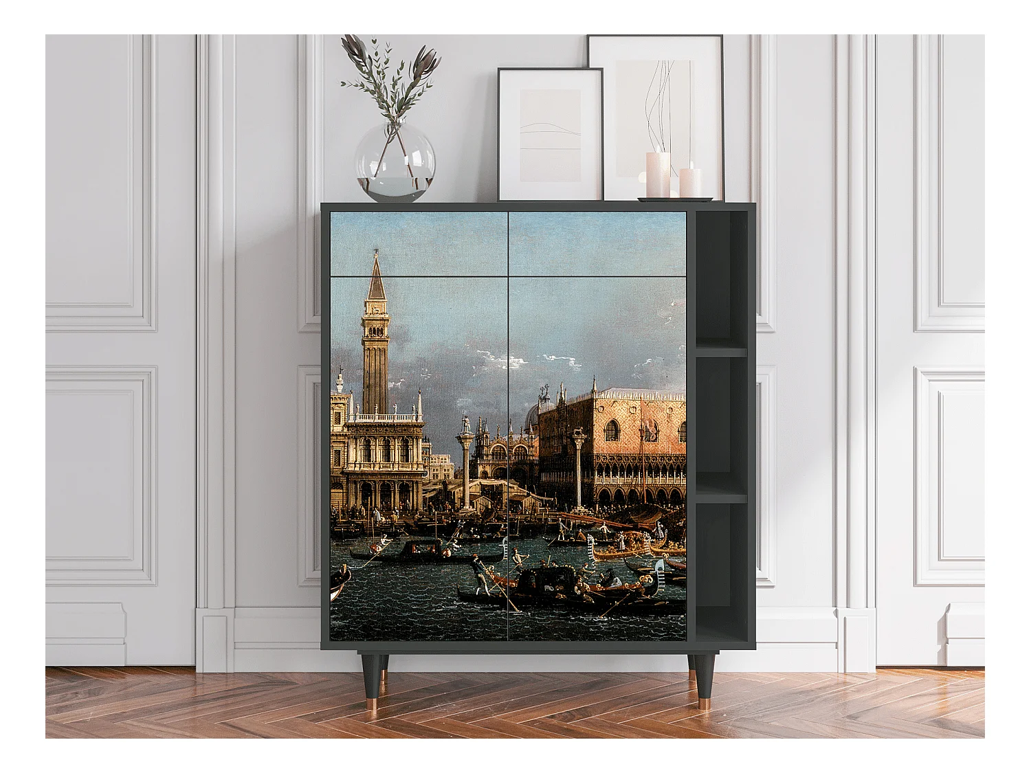 Kredens - 96х110х41 cm - BS6 - The Bucintoro, Antracyt